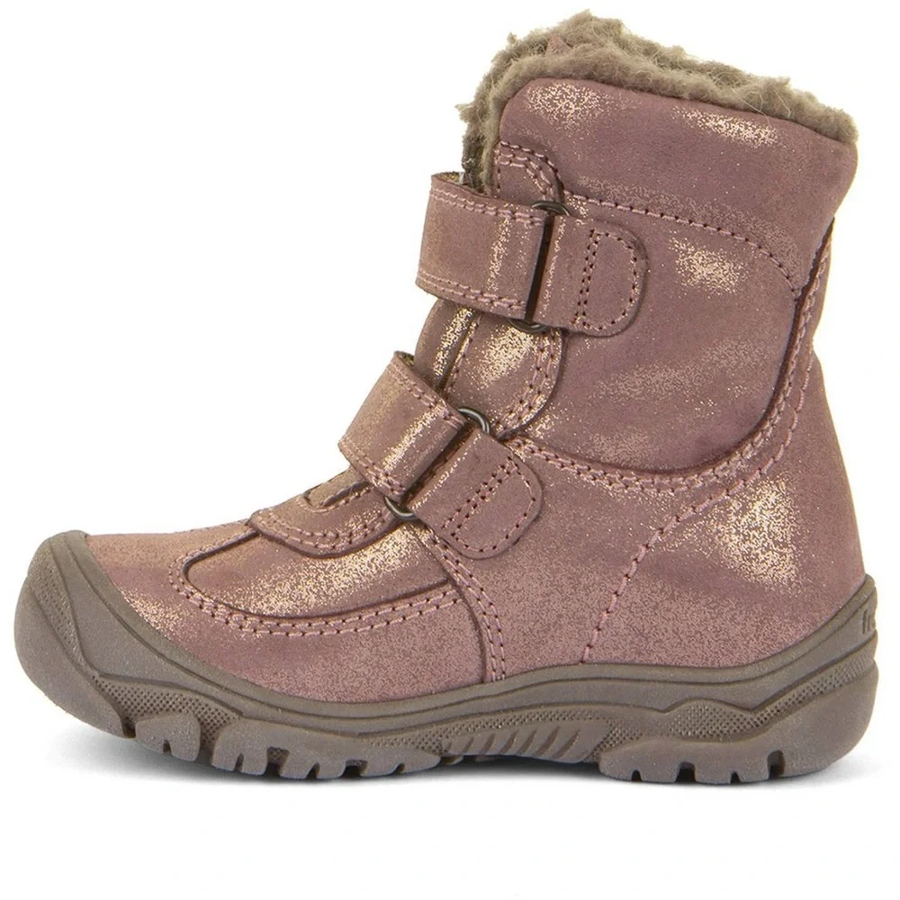 Froddo Kids Boots Tex Pink Gold Wool Zuru Tex Winter Barefoot size 34 or 2
